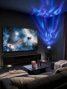 1 buah Lampu Proyeksi Gelombang Air, Lampu Malam, Lampu Baca, Lampu Meja, Lampu Proyeksi, Lampu Suasana, Cocok Untuk Kamar Tidur, Ruang Belajar, Ruang Tamu, KTV, Ruang Musik, Hadiah untuk Pasangan, Festival, Romantis, Nyaman, Lucu, Efek Pencahayaan RGB, Perubahan Warna, Dengan Remote Control, Antarmuka USB, Lampu dan Dekorasi USB, Aksesoris Komputer - cahaya polikromatik - View 8