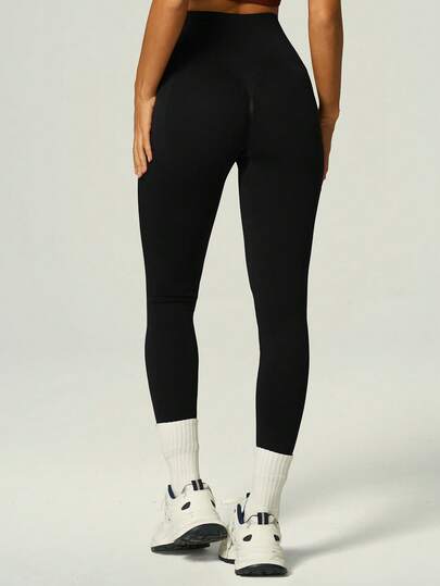 UONNOU Seamless High Waist Lifting Sports Leggings
