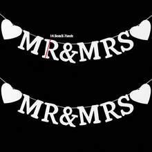 Soon To Be Mr & Mrs Banner, Suitable For Bridal Shower Decor, Pre-Wedding Gold Glitter Decoration, Bachelorette Party, Engagement Celebration - Soon to Be Mr & Mrs. Laqi - View 21