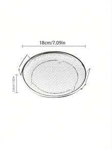 Cesta de freír redonda de acero inoxidable, con dobles asas anti-quemaduras, rejilla escurridor resistente al calor y antioxidante, antiadherente y fácil de limpiar, multiusos: para freír, hornear, cocinar al vapor, asar, lavar verduras, cocina doméstica - Multicolor - Ver 3
