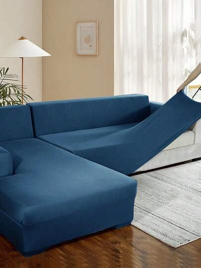 غطاء أريكة من الحرير الحليبي ذو لون واحد، قابل للتمدد، حماية كاملة للأريكة لجميع المواسم، مقاوم للحيوانات الأليفة وقابل للغسل في الغسالة، مقاس 1 مقعد، 2 مقعد، 3 مقاعد، 4 مقاعد