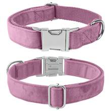 Collar de perro ajustable, suave y cómodo, tamaño pequeño/mediano/grande, regalo para dueños de perros - Púrpura malva - Ver 10