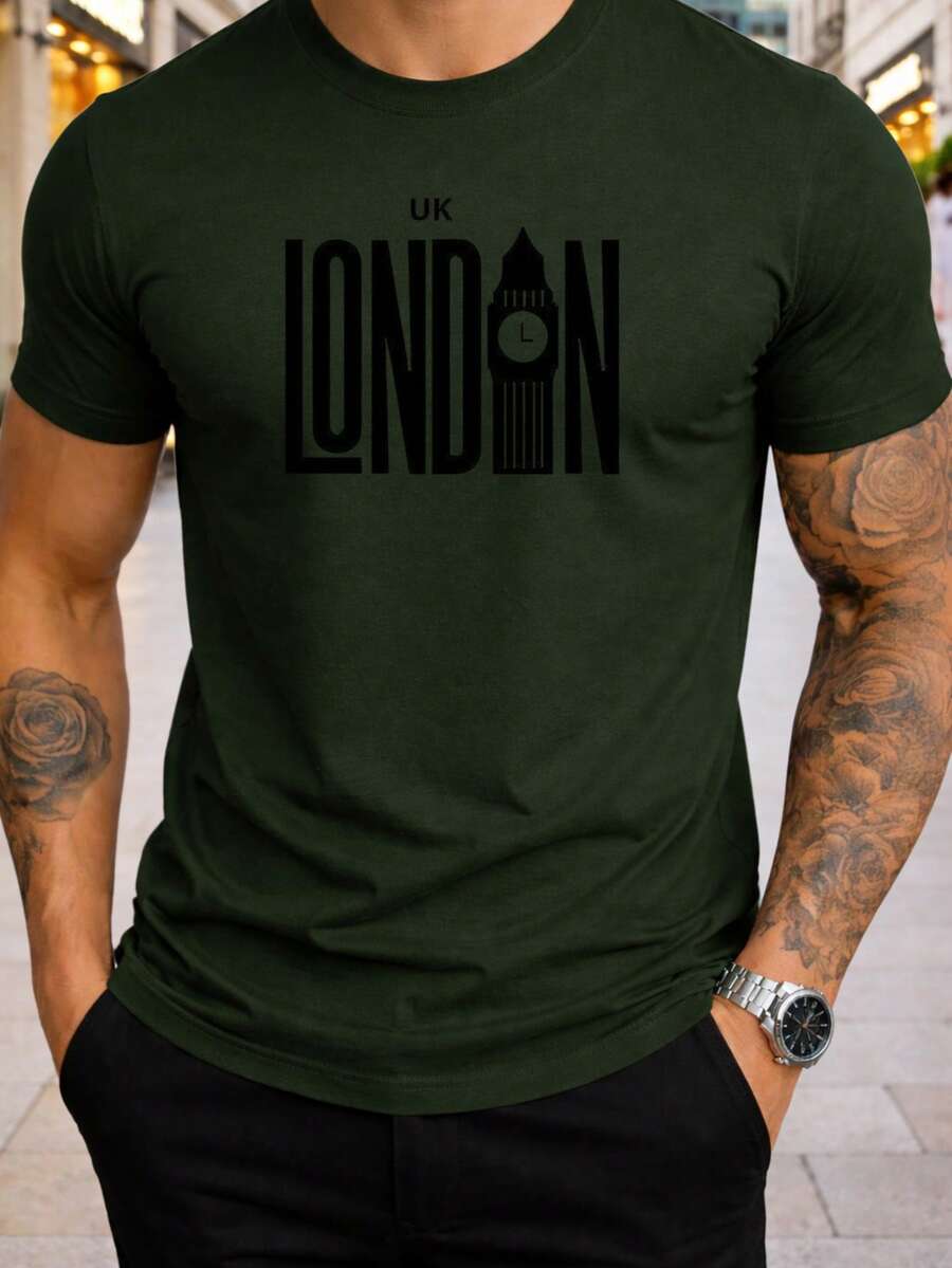 Peruvian Men's T-Shirt TheBOSS Premium Line Exclusive Limited Edition - 軍綠色 - 查看 1