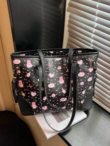 Bolso de mano de gran capacidad para mujer, nueva llegada de bolso de hombro minimalista para ir al trabajo - Multicolor - Ver 6