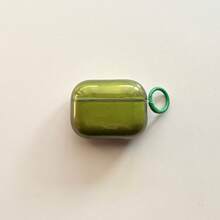 Stylish Simple Green And Grey And Wine Red And Red And Purple Five-Color Transparent Glossy Surface Earphones Cover Case For AirPods 1 2 3 4 Pro Pro2 Pro3 - Green - View 8