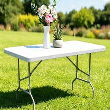 1pc Solid Color Rectangular Tablecloth, Easy To Wipe Clean Tablecloth Cover, Elastic Fitted Tablecloth With Stretchy Edges, Suitable For Picnic, Camping, Garden, Wedding, Birthday Party, Home, Kitchen, Dining, Indoor/Outdoor Use - E - View 13