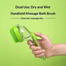 A Pet Bathing Brush Easily Produces Foam, Suitable For Bathing Cats And Dogs - Green - View 6