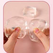 1pc Transparent Squeeze Toy, Squishy Slow Rebound Rectangular Tofu Stress Relief Ball - Multicolor - View 4