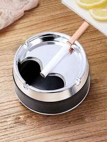 Gạt tàn thuốc cá nhân hóa sáng tạo có nắp đậy, gạt tàn chống rơi bằng thép không gỉ và nhựa dày dặn, thích hợp cho gia đình, phòng khách, đầu giường, văn phòng, quà tặng lý tưởng cho bố. - A - Xem 8