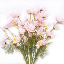 2/6/150件人造絲綢菊花花束，仿真花束，適用於居家、餐廳、客廳、戶外花園裝飾，可用於婚禮、家庭花園和派對裝飾，人造花，婚禮花，新娘花束，婚禮用品，婚禮裝飾，裝飾花，春季裝飾 - 粉色 - 查看 6