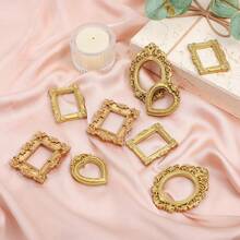 15pcs Mini Vintage Photo Frames, Small Resin Antique-Style Frames, Small Gold Frames Suitable For DIY Wall Hanging, Jewelry Display, Photography, Party, Hotel, Home Decor (Mini Frame A) - 15 pcs - View 4