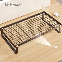Foldable Laptop Stand Ergonomic Elevated Riser Heat Dissipation Hollow Design Storage Keyboard Rack Notebook Holder Office Use - Multicolor - View 4