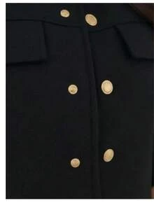 Warm Wool Coat Jacket | Stylish And Elegant Women's Jacket - màu đen - Xem 4