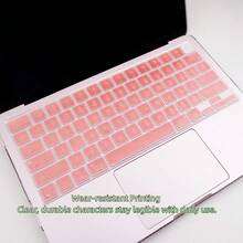 1 片装英文超薄硅胶键盘膜，美式布局，兼容 MacBook Neo 13 英寸 (A18) Pro 2026 年款 A3404 512GB（带触控 ID），降噪设计，耐磨印刷，打字流畅，3 种颜色可选 - 查看 8