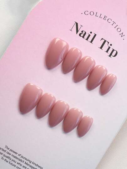 JNHK 10 piezas de pegatinas de uñas hechas a mano, elegante estilo minimalista en color púrpura claro, manicura dulce para niña, forma de almendra corta, blanqueamiento de alta gama elegante, uñas postizas reutilizables hechas a mano, incluye 1 lima de uñas mini y 1 pegatina autoadhesiva