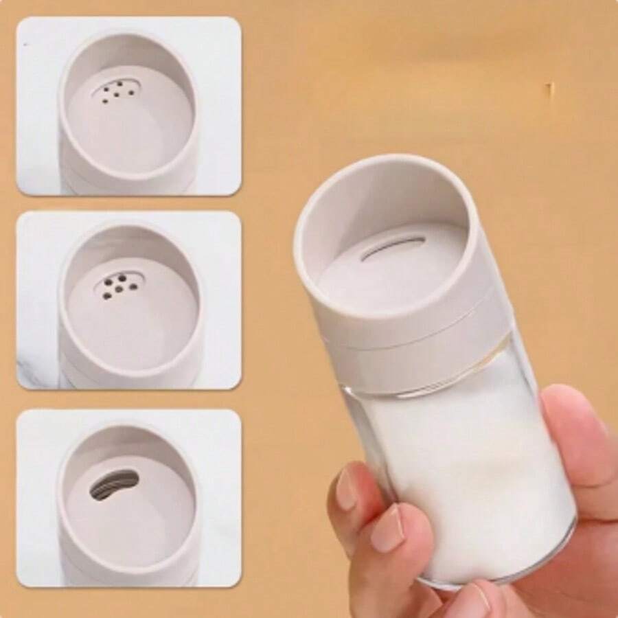 1/2 chai đựng gia vị nhà bếp, chai đựng gia vị đa năng, lọ đựng muối. - trắng - Xem 1