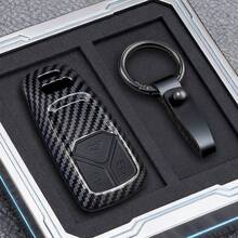 Ốp chìa khóa xe hơi bằng sợi carbon ABS cho Audi A4 B9 A5 A6 8S 8W Q5 Q7 4m S4 S5 S7 TT TTS TFSI RS - Loại A - Xem 11