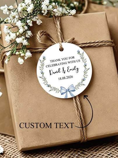 Thẻ quà tặng tùy chỉnh, nhãn quà cưới cá nhân hóa, thẻ quà tặng khách mời đám cưới tùy chỉnh, thẻ quà tặng tiệc/trang trí tiệc cưới, thẻ treo tùy chỉnh, thẻ treo quà tặng, thẻ treo trang trí quà tặng