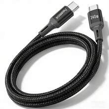 240W USB-C 转 USB-C 数据线，Heemax 高级尼龙编织 PD 3.1 快充数据线，高速 Type-C 充电线，兼容 17/16/15 系列、Galaxy S26/S25/S24 Ultra、Pro/Air、Pro，耐用持久充电线 - 彩色 - 查看 13