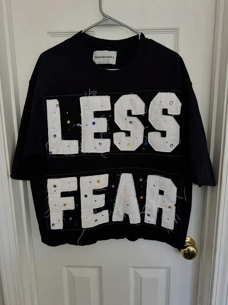 Gothic Retro Hip Hop Rhinestone Embroidery Loose T Shirts Y2k Oversized Letter Patchwork Cotton Short Sleeve Top Clothing - 款式 - 查看 1