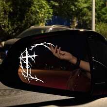 Stiker Cermin Salib Sigilisme Siber, Stiker Cermin Mobil Sigil Gotik, Estetika Gelap - stiker - View 3
