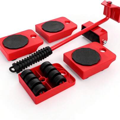 1 Set Furniture Lifting & Moving Tool Kit - Heavy Duty Furniture Mover With Wheels, Furniture Lifter Sliders For Furniture, Coffee Tables, Refrigerators, Washing Machines