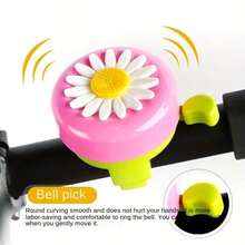 3pcs/Set Bicycle Ribbon Bell Kit, 1pc Bicycle Bell & 1 Pair Bicycle Handle Grip Ribbons, Bicycle Accessories, Cycling Accessories - Multicolor - View 3