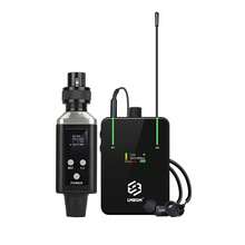 Moniteurs intra-auriculaires mono sans fil professionnels UHF LMBGM, chargement USB, utilisation facile, écran couleur, fréquence d'échantillonnage 24 bits/96 kHz, 16 fréquences sélectionnables, fonction de gain audio, adaptés aux concerts, studios d'enregistrement, spectacles, activités de plein air - AR9-1BK - Voir 10