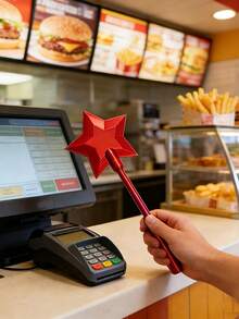 3D Printed Payment Magic Wand, Tap To Pay, Starry Magic Wand, Contactless Payment Card Holder, Suitable For Card Payment Scenarios - Multicolor - View 5