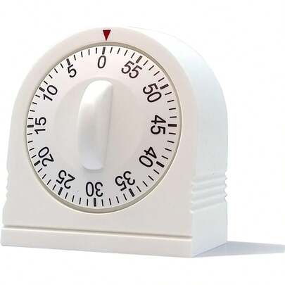 60 Minute Wind Up Timer, Visual Mechanical Timer, From 0 To 60 Minutes, For Kitchen, Hair Color Processing, Tanning Time, Home And Classroom Activities Or Timeouts, Black