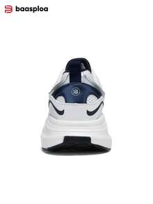 baasploa New Arrival Women's Thick Sole Sports Shoes Mesh Running Shoes Thick-Soled Height-Increasing Sports Shoes Lightweight Casual Shoes Vintage Shoes Shock-Absorbing Anti-Slip Wear-Resistant Soft-Soled Walking Shoes Women's Shoes Fashionable And Versatile Running Training Shoes,Platform Sneakers,Vintage Patchwork‌(Roomy Fit Sneakers - Size Down For Narrow Feet) - 白色 - 查看 7