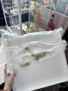 100个/套宠物笼托盘清洁袋，适用于鸟笼、兔笼、鸡舍、狗屋，方便宠物护理 - 查看 6