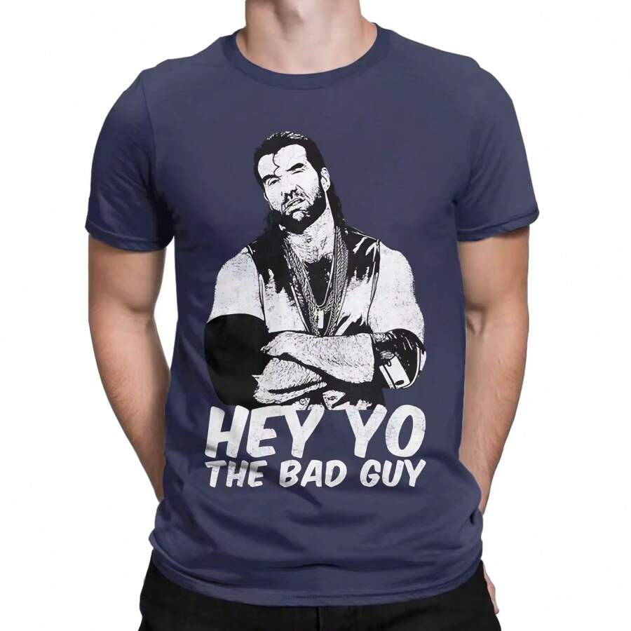 Camiseta clásica novedosa 100% de algodón Razor Ramon Tees Tops para hombres - Azul Marino - Ver 1