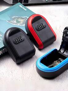 Outdoor Waterproof Key Lock Box, 4-Digit Resettable Combination Wall-Mounted Key Storage Box, Large Capacity Durable Anti-Theft Anti-Rain Key , Suitable For Rental Properties, Agencies, Home Garages, Offices, And Indoor/Outdoor Home Security - Multicolor - View 7