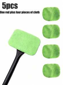 Long Handle Car Windshield Cleaner With Sturdy Grip - Easy Protection And Shine, Comes With 4 Replacement Cloths - AA - View 20