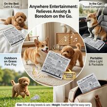 1pc Interesting Newspaper Chew Toy, Suitable For All Dogs & Cats - Crinkle Sound Toy, Fits Small/Medium/Large Dogs & Cats, Textured Toy To Relieve Boredom & Anxiety, Washable Pet Toy, No Battery Required, Brings Interactive Fun For Furry Friends - Multicolor - View 4