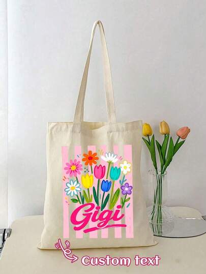 Túi vải canvas in theo yêu cầu, túi xách cá nhân hóa, có thể in chữ yêu thích của bạn, dung tích lớn, nhẹ và thời trang, đa năng, phù hợp cho nữ, học sinh, cặp sách/ba lô, món quà lý tưởng cho bạn bè nữ, thích hợp cho hoạt động ngoài trời/dã ngoại/du lịch/leo núi/thể thao/leo vách đá, công tác/đi làm/văn phòng, du lịch.