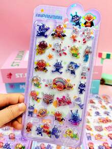 Bộ sticker hoạt hình dập nổi, quà tặng tiệc trẻ em, sticker khen thưởng mẫu giáo, đồ trang trí hoạt hình, sticker trang trí bán chạy xuyên biên giới được ưa chuộng, thích hợp cho văn phòng phẩm, ốp điện thoại và sổ tay tự làm. - Nhiều màu - Xem 9
