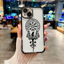 2026Una funda para teléfonoMysterious and World Tree Raven La lente de cuatro esquinas completamente a prueba de golpes.Funda transparente suave y anti-caídas para 17 16 15 14 13 12 11 X XS XR Plus Pro promax La mejor opción para regalos de Navidad. - Multicolor 4 - Ver 5