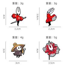 1pc Cartoon Hollow Knight Anime Game Peripheral Hollow Knight Silksong Badge, Backpack, Clothing, Pencil Case Decor, Brooch - Multicolor - View 8