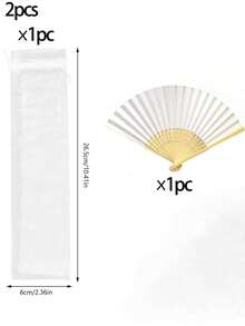 10pcs/Set Summer Essential Simple Paper Folding Fans, White And Colorful Styles, Portable Hand Held Fans Suitable For Weddings, Parties, Christening Ceremony Bride Gifts, DIY Decor And Photography Props,Festival,Accessories - Multicolor - View 19
