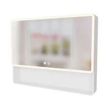 LED Bathroom Medicine Cabinet With Single-Color Warm Light.Anti-Fogging Easy To Install Aluminum-Plastic Cabinet. 35.43*27.56 Three-Door - White +Three Door+ Aluminium + Plastic+(35.43*27.56)1 - View 7