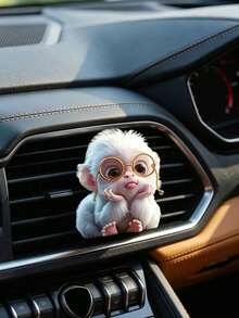 1 peça de clipe decorativo em acrílico com macaco fofo se beijando, ideal para decoração interna de carros, saída de ar e difusor de fragrâncias. - macaco - Ver 8