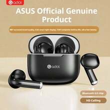 ASUS adol B10 True Wireless Earbuds 2026, Bluetooth 6.0 dengan Suara Surround 360°, Daya Tahan Baterai 124 Jam, Layar LED Pintar, Mode Gaming Latensi Rendah, Panggilan HD untuk Olahraga Lari – Hitam/Putih - View 3