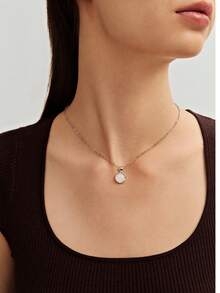 5 件套优雅设计项链，配白玉月光石，简约奢华百搭颈链 - 項鍊 - 查看 3