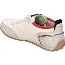 Sparwoman SHOEWEAR | Women's Shoewear Sneakers – Beige Sport Shoes With Gray And Red Details – Lace-Up Sneakers – Stylish – Comfortable And Versatile – Easy To Match – Fashionable – Model 26E002 - Beige - View 5