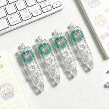 4-Piece Set Of High Aesthetic Gradient Pen Style Dot Glue Press Type Glue Evenly Dispensing, Continuous Line High Viscosity, No Paper Leakage, No Dirt On Hands, Student Manual Account DIY Office Essential Macaron Color Super Healing Stationery - Multicolor - View 15