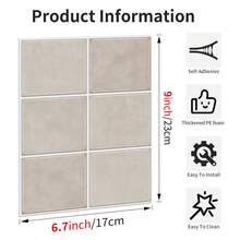 Crystal Mosaic Self-Adhesive Wall Sticker, Waterproof Anti-Moisture Wallpaper For Bathroom, Oil-Proof Decorative Sticker For Kitchen, Removable Subway Tile Splash Guard, 3D Self-Adhesive Wall Tiles, Kitchen And Bathroom Splash Guard Sticker, Kitchen Backsplash Tile Home Decor - Ideal For DIY Kitchen, Bathroom, Laundry Room, Camper And Fireplace Decor - GST108 - View 6