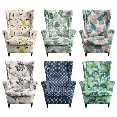Bộ 2 món bọc ghế in hình hổ co giãn đa năng (1 bọc ghế sofa + 1 bọc đệm ghế)