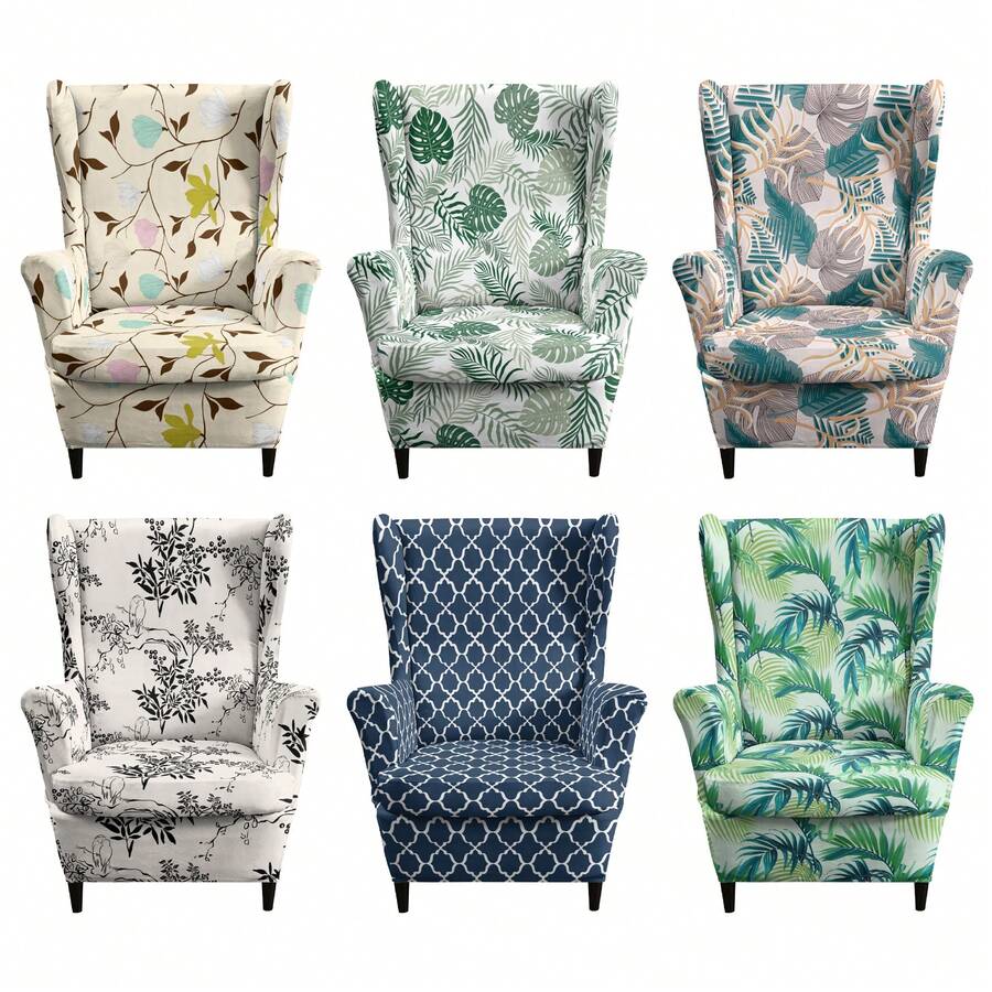 Bộ 2 món bọc ghế in hình hổ co giãn đa năng (1 bọc ghế sofa + 1 bọc đệm ghế) - Hoa nhảy múa nhàn nhã - Xem 1